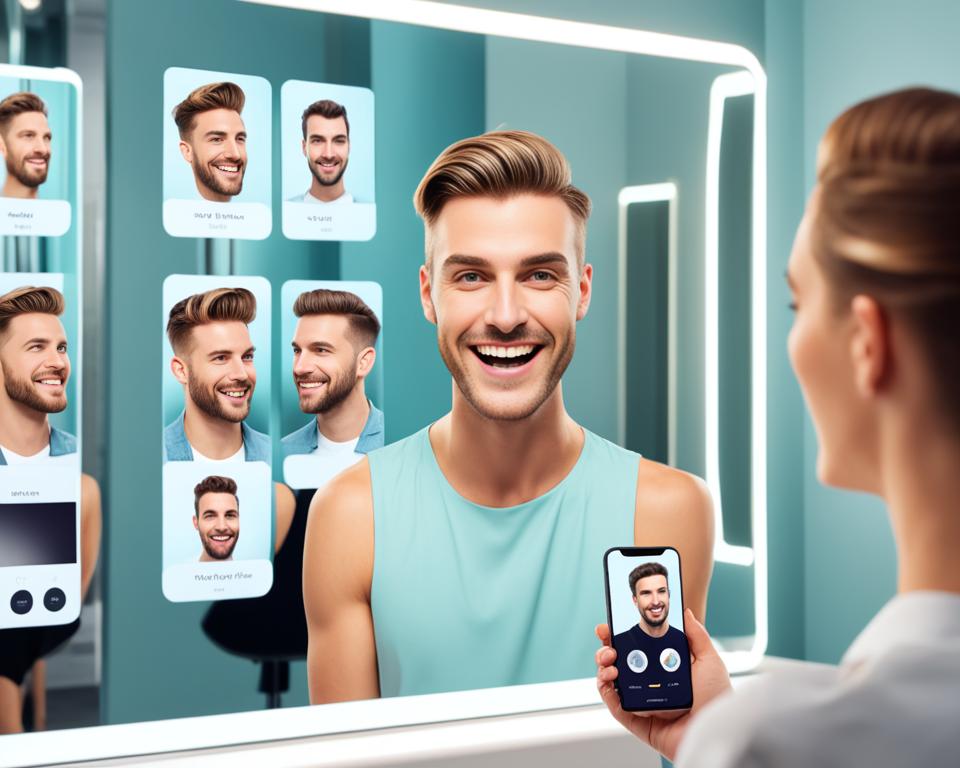 Aplicativo que Simula corte de cabelo