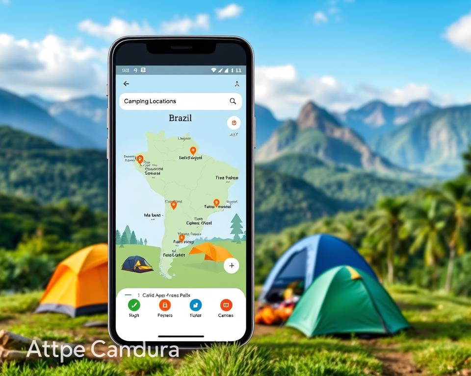 Aplicativo para encontrar campings no Brasil