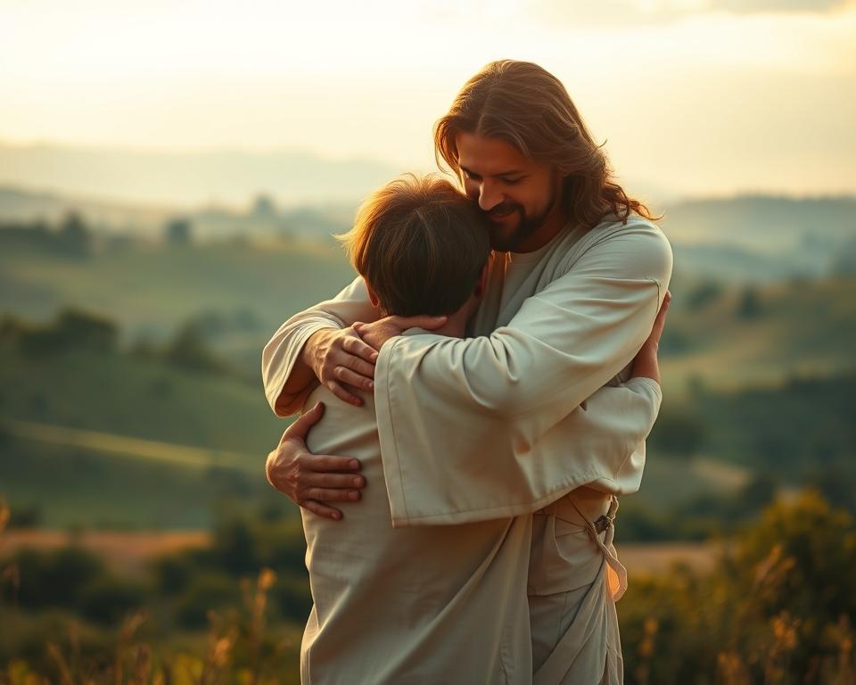 Seu aplicativo para fotos com o abraço de Jesus em 2025