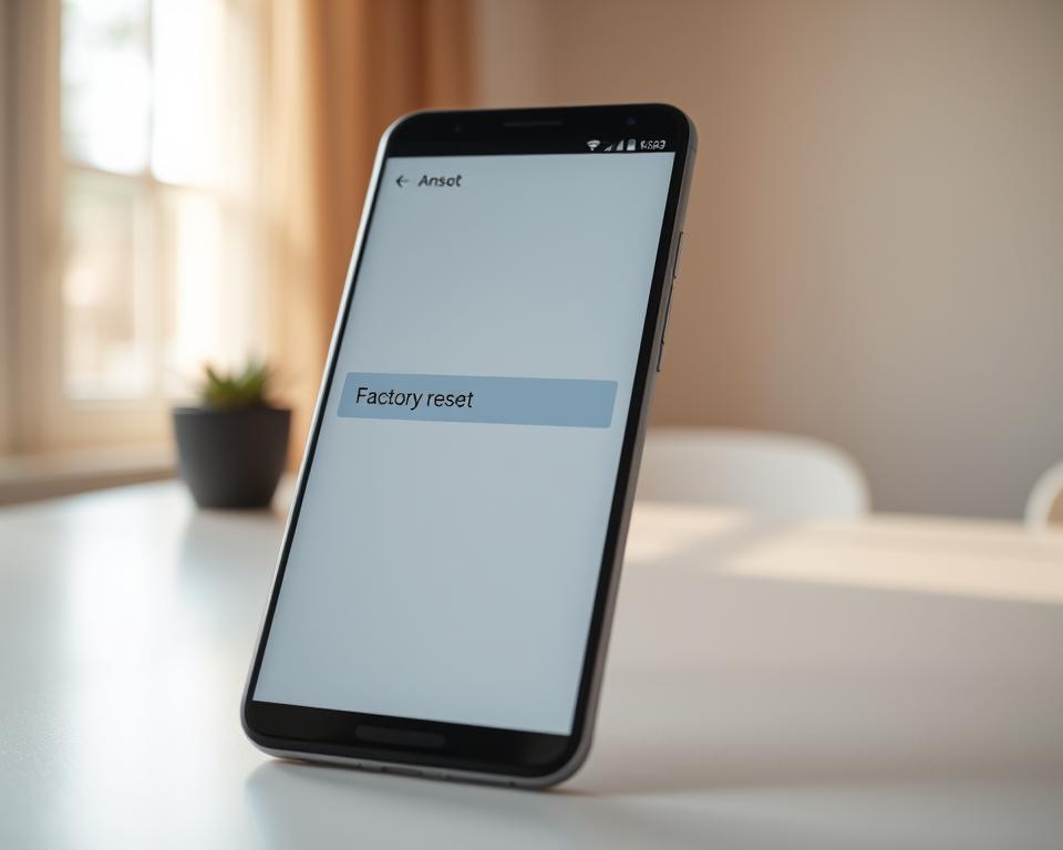 resetar Android para configurações de fábrica
