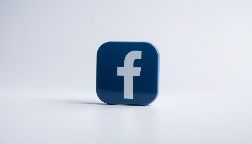 A sleek, modern Facebook extension icon displayed prominently against a clean, minimalist background. The icon should convey a sense of simplicity and functionality, with a flat design aesthetic and a subtle gradient or texture to add depth. The lighting should be soft and diffused, creating a sense of depth and highlighting the icon's form. The camera angle should be slightly elevated, giving the icon a sense of authority and importance, as if it is the focus of the viewer's attention. The overall mood should be professional, polished, and inviting, reflecting the app's utility and the user's desire to discover who has visited their Facebook profile.