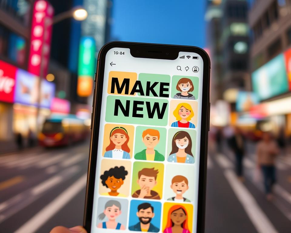 Seu novo aplicativo para conhecer pessoas e fazer amizades