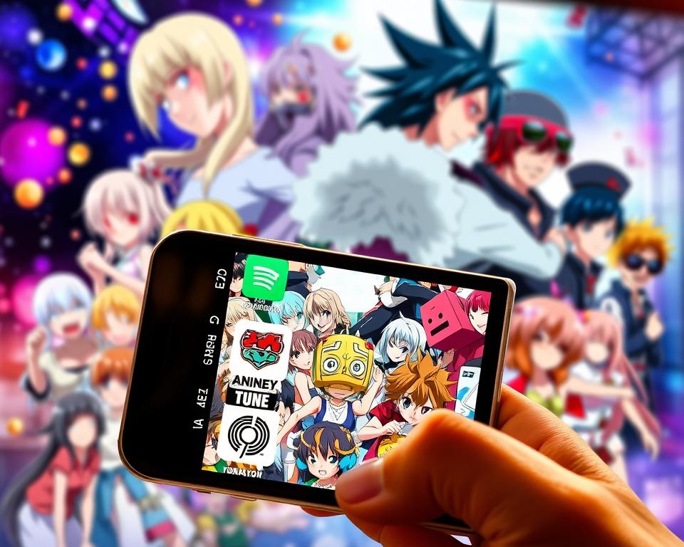 A vibrant and visually compelling collage showcasing the best free mobile apps for watching anime. In the foreground, a smartphone display features the app logos and user interface, highlighted by warm, natural lighting. The middle ground features a diverse array of anime characters, their expressions and poses conveying the excitement and immersion of the viewing experience. The background blends dynamic anime-inspired elements, such as particle effects, color gradients, and subtle film grain, creating a sense of energy and dynamism. The overall composition is balanced, with a cohesive color palette and a focus on showcasing the apps' features and the joy of anime viewing on the go. A vibrant and visually compelling collage showcasing the best free mobile apps for watching anime. In the foreground, a smartphone display features the app logos and user interface, highlighted by warm, natural lighting. The middle ground features a diverse array of anime characters, their expressions and poses conveying the excitement and immersion of the viewing experience. The background blends dynamic anime-inspired elements, such as particle effects, color gradients, and subtle film grain, creating a sense of energy and dynamism. The overall composition is balanced, with a cohesive color palette and a focus on showcasing the apps' features and the joy of anime viewing on the go.