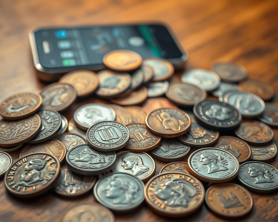 Tecnologia de identificação de moedas raras Tecnologia de identificação de moedas raras