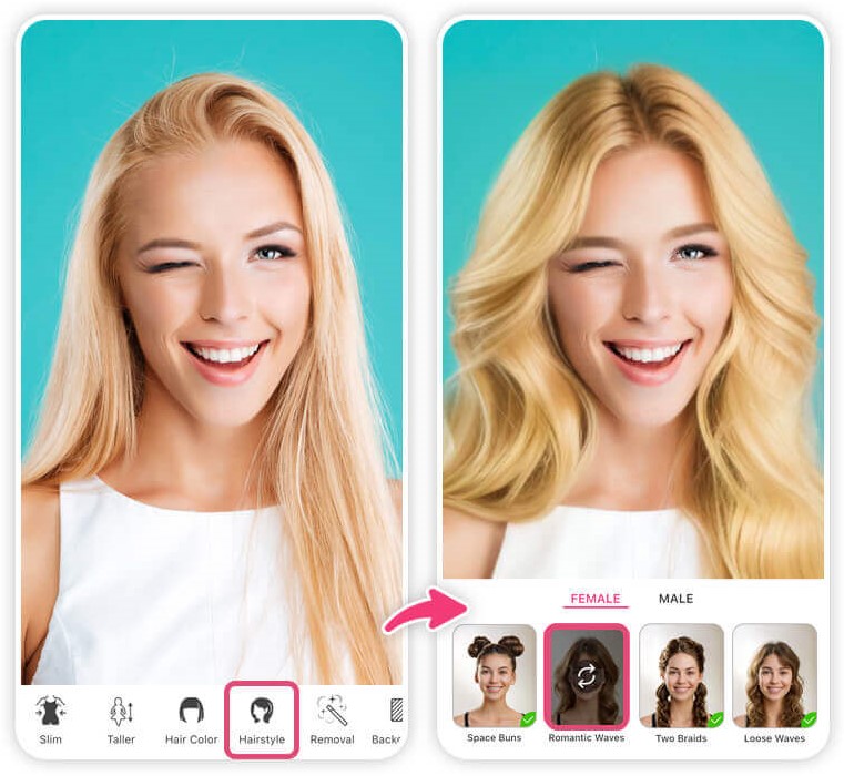 A well-organized and visually striking image of "effective prompts for hair AI". Set in a serene, minimalist studio environment with natural lighting, the scene features an open notebook or tablet displaying a neatly formatted prompt in an elegant typeface. The prompt itself should be composed of carefully crafted layers, with the foreground highlighting key technical terms and descriptors like "volumizing", "balayage highlights", and "soft, touchable texture". The middle ground could showcase a selection of hair inspiration images, while the background maintains a clean, monochromatic palette to keep the focus on the prompt itself. The overall mood should convey a sense of thoughtfulness, creativity, and the power of precise, well-designed prompts to guide AI-powered hair styling.