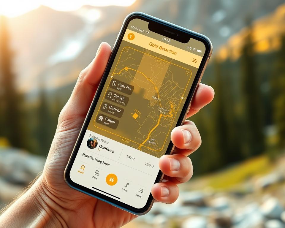 Aplicativo de Detectar Ouro em Smartphone