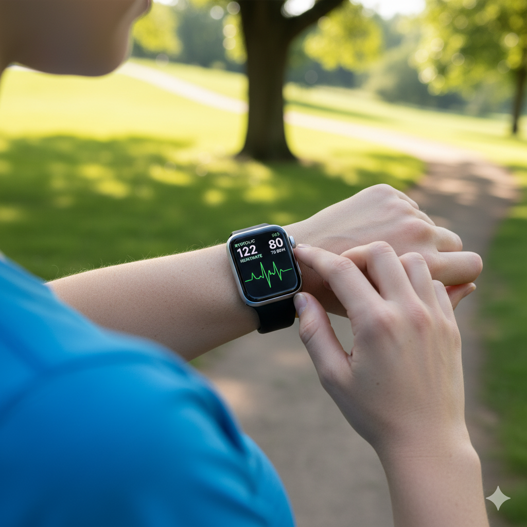 A cutting-edge smartwatch nestled within a vibrant, interconnected digital health ecosystem. The sleek, high-tech device takes center stage, its minimalist design and crisp display showcasing advanced biometric sensors. Surrounding it, a dynamic network of icons, data visualizations, and seamless integrations with other devices and apps - a holistic, intelligent system empowering personalized wellness monitoring and management. Warm, diffused lighting illuminates the scene, creating a sense of harmony and technological sophistication. The overall composition conveys the powerful synergy between smart wearable technology and comprehensive digital health solutions, enabling individuals to effortlessly track, analyze, and optimize their well-being.