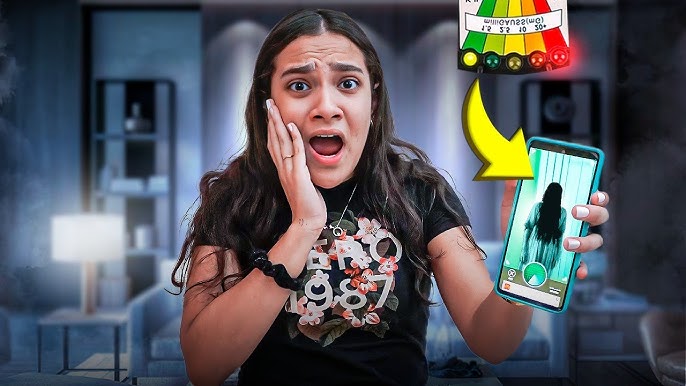 A high-tech paranormal detection device hovers above an eerie, dimly-lit room. Holographic displays showcase real-time data streams, monitoring electromagnetic fluctuations and spectral anomalies. Sleek, angular metallic housing casts long shadows, while an array of advanced sensors scans the environment. The atmosphere is tense, shrouded in an ominous, supernatural ambiance. Intricate algorithms analyze the collected data, searching for patterns that might unveil the secrets of the unseen. This cutting-edge paranormal technology stands ready to uncover the mysteries of the paranormal realm.