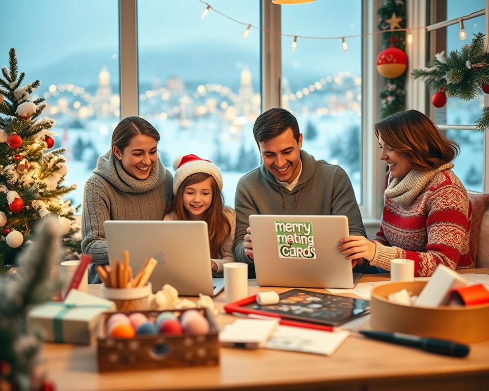 vantagens de criar cartões de natal online