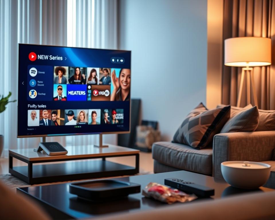 interface intuitiva aplicativo televisão