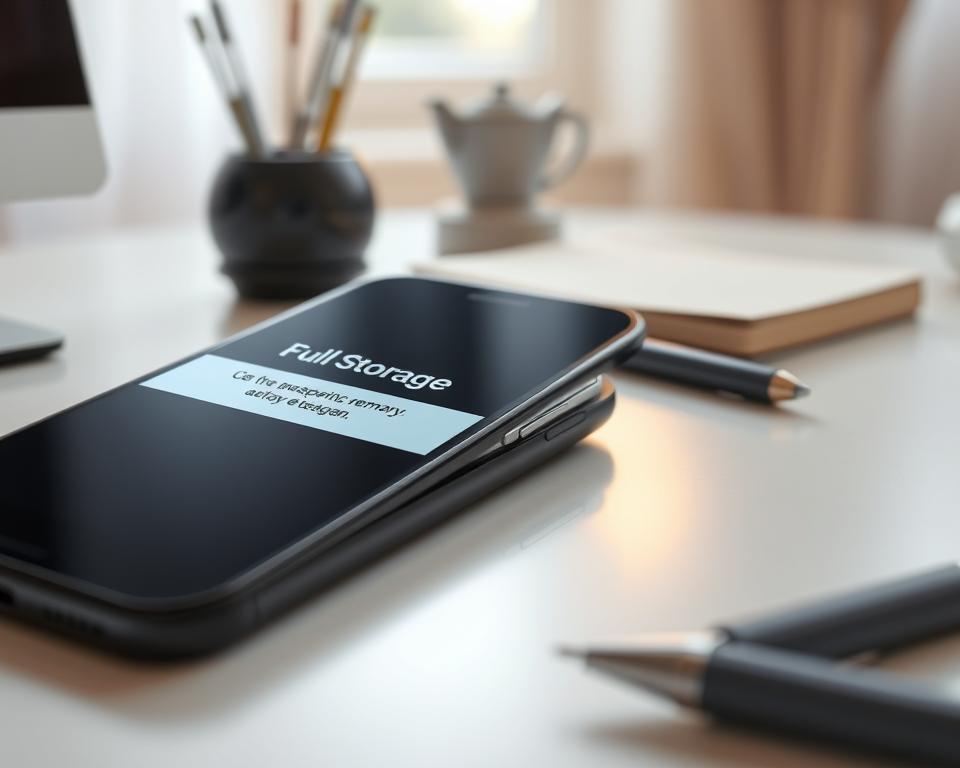 problema de armazenamento cheio no celular