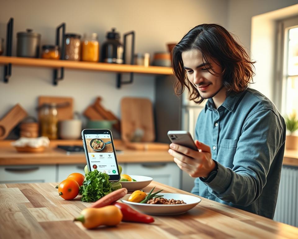 contextualizando uso de apps na cozinha