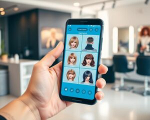 aplicativo que simula corte de cabelo