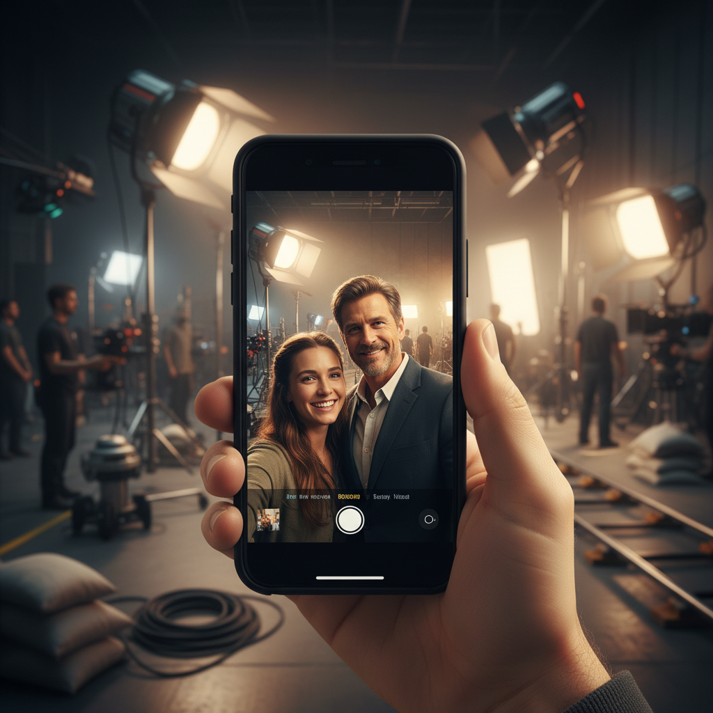 Tire Selfie com seus Atores Favoritos nos Bastidores com IA