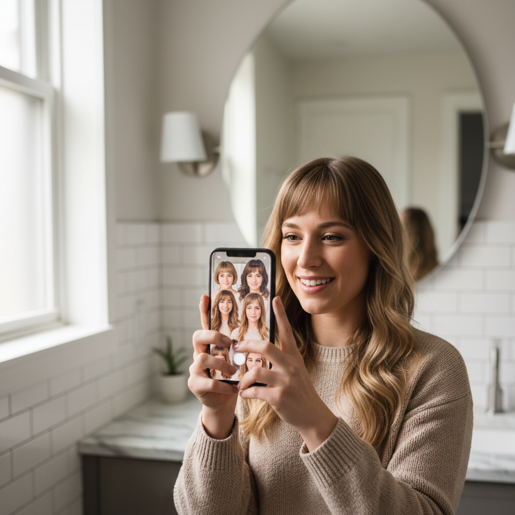 Como experimentar cortes de cabelo antes de ir ao salão com aplicativo