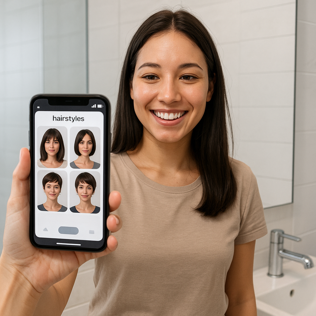 Como experimentar cortes de cabelo antes de ir ao salão com aplicativo de simulação