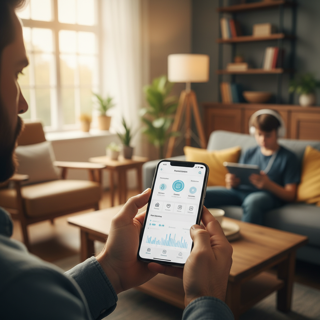 Monitore mensagens em outros dispositivos com controle parental