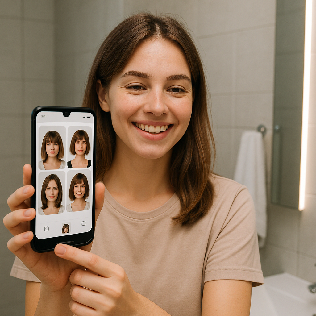 Como experimentar cortes de cabelo antes de ir ao salão com aplicativo de simulação