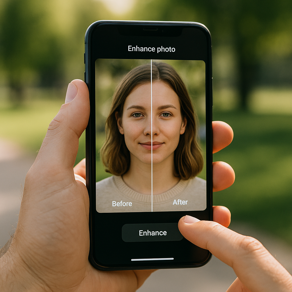 App IA: Melhore Suas Fotos Automaticamente
