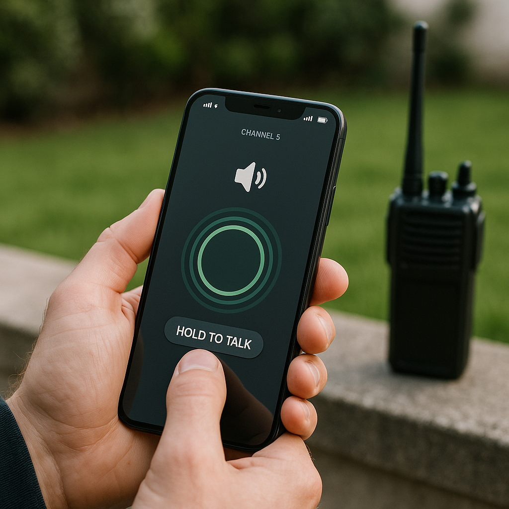 Mande Mensagens usando seu Celular como Rádio Walkie Talkie no APP
