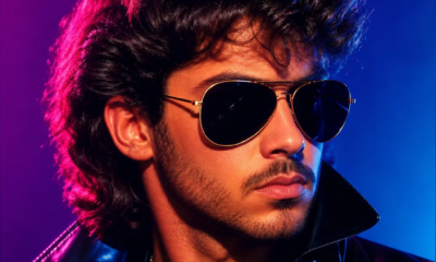 crie uma foto sua estilo anos 80